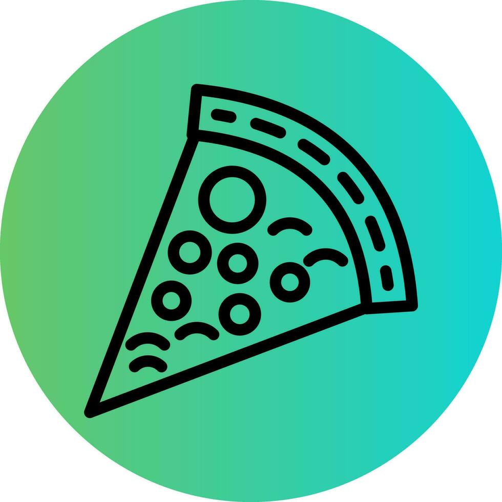 Pizza Slice Vector Icon Design