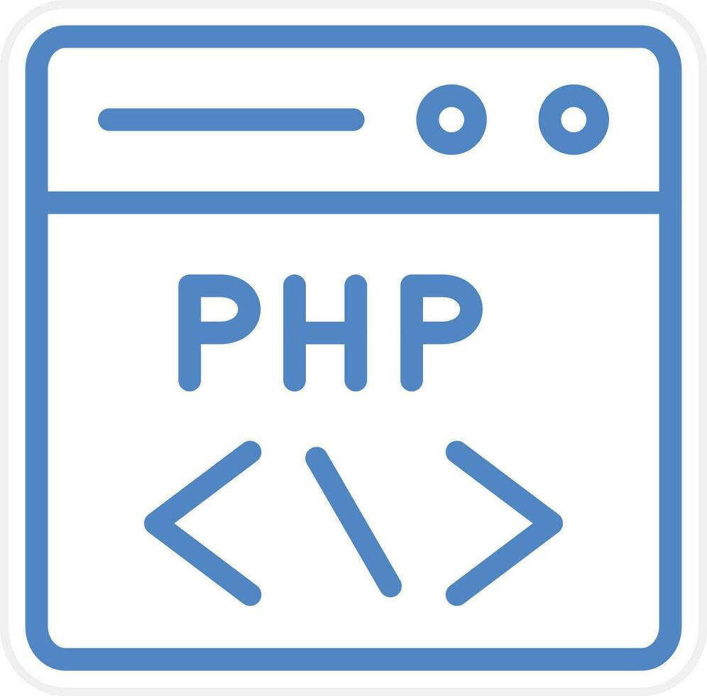 PHP Coding Vector Icon Style