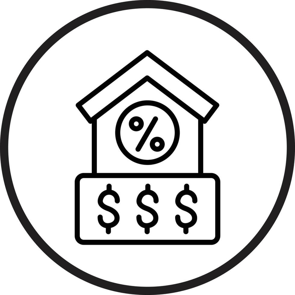 House Loan Vector Icon Style