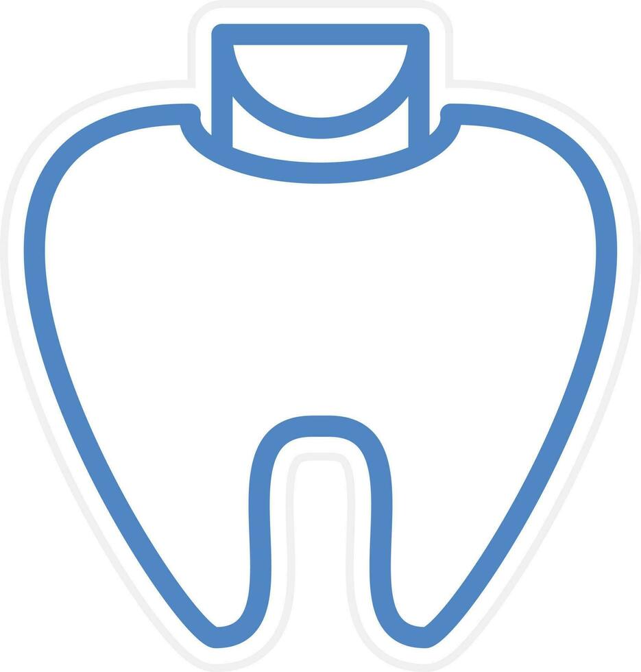 Dental Filling Vector Icon Style