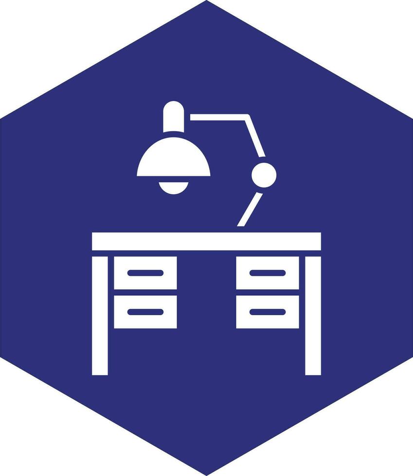 diseño de icono de vector de lámpara de mesa