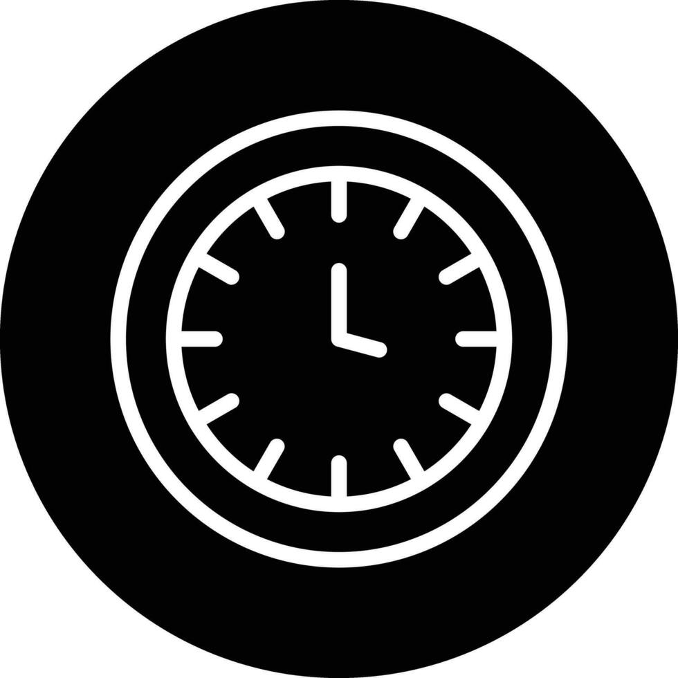 Wall Clock Vector Icon Design