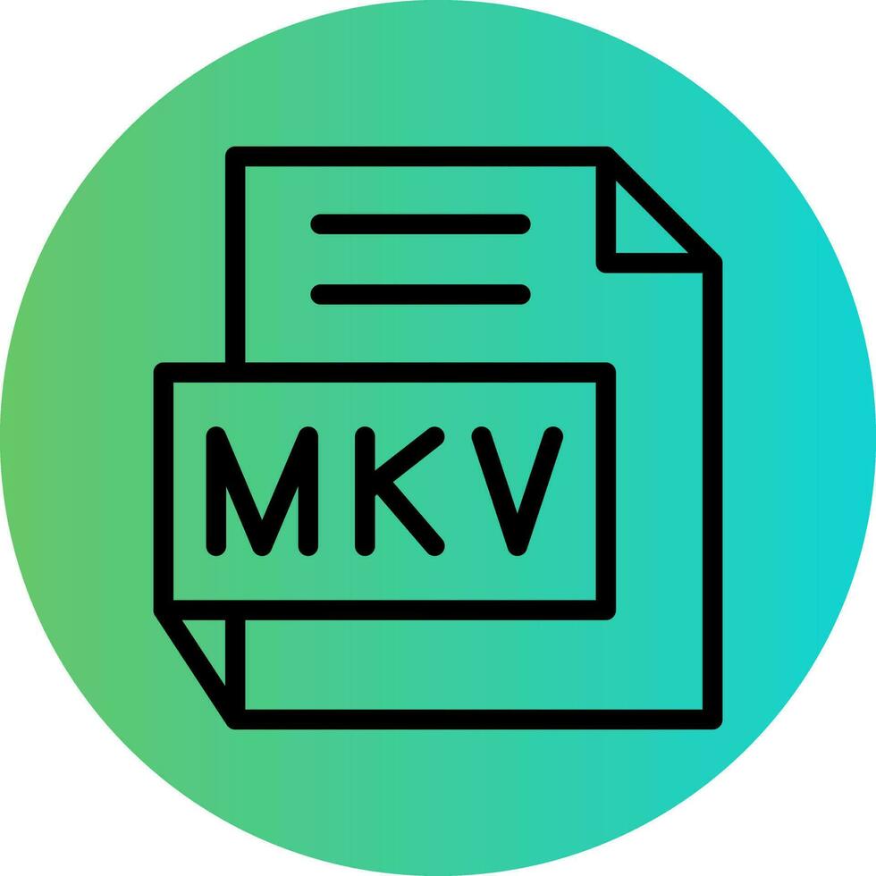 mkv vector icono diseño