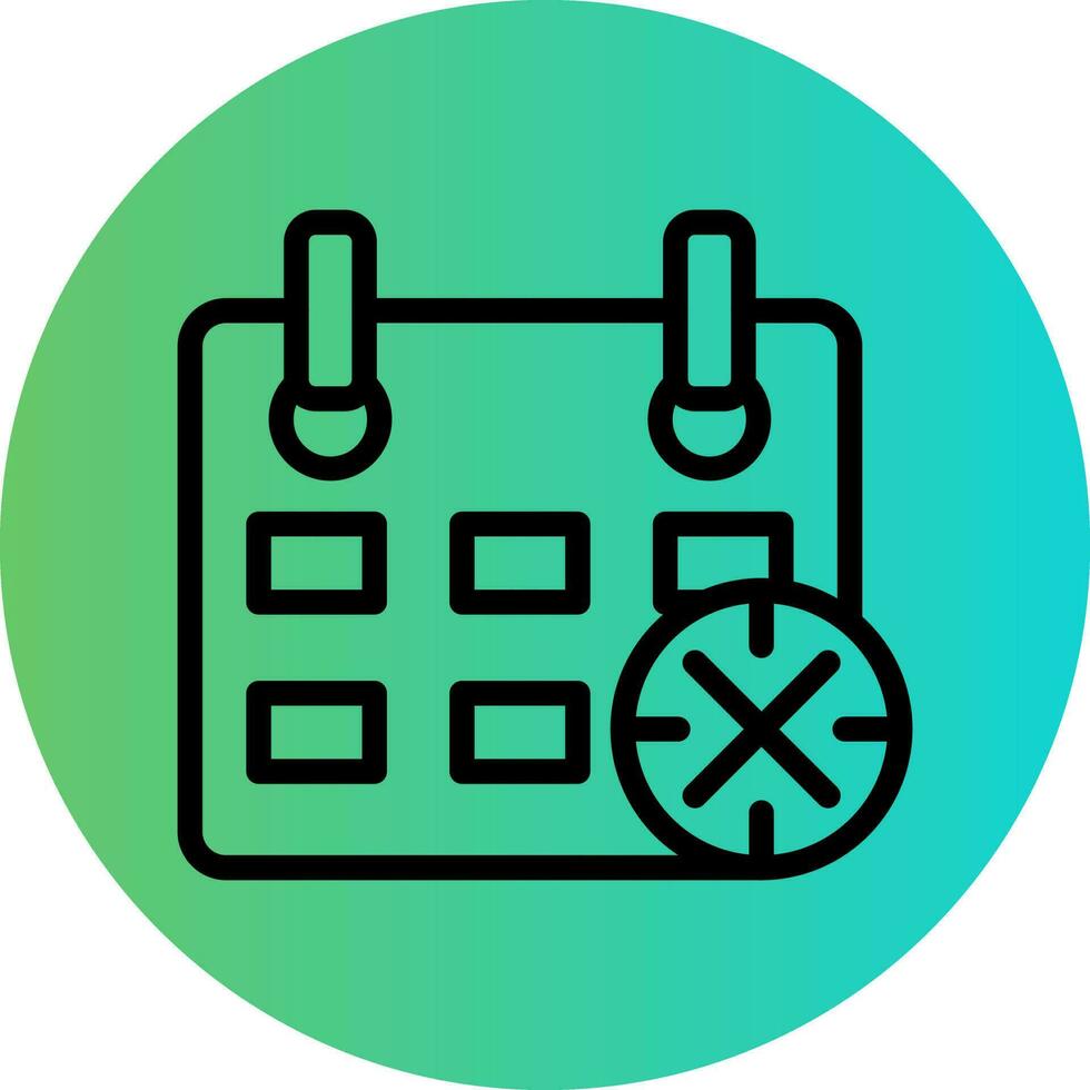 Remove Event Vector Icon Design