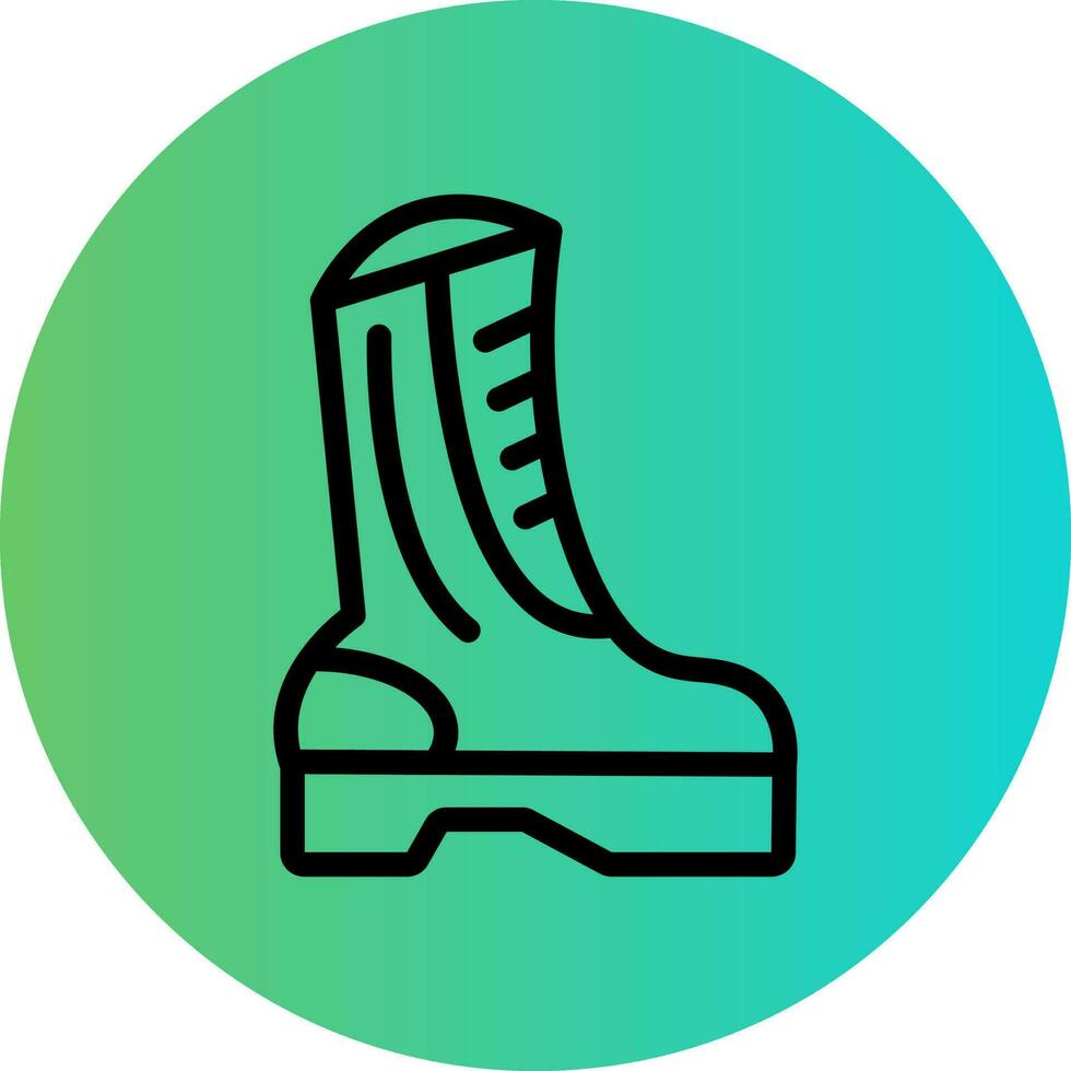 Army Boots Vector Icon Design