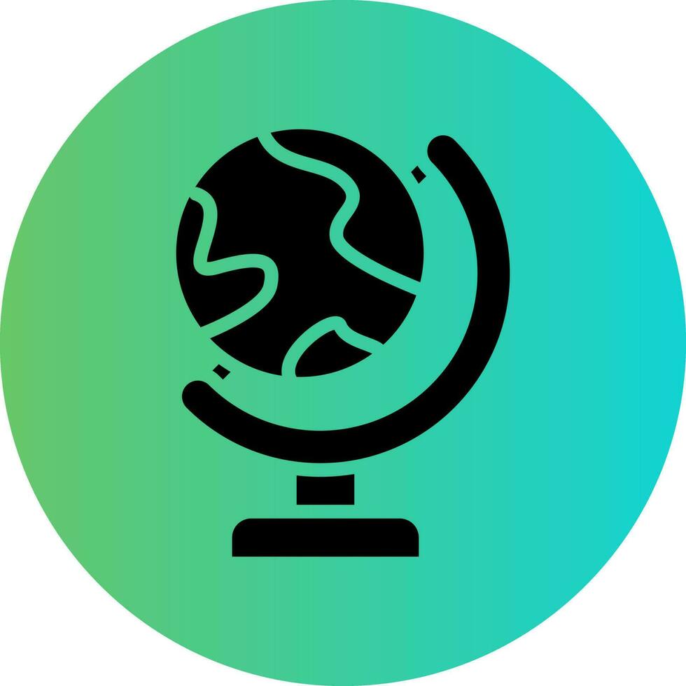 Globe Stand Vector Icon Design