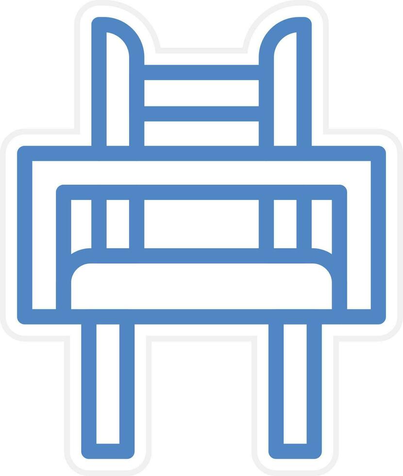 Baby Chair Vector Icon Style