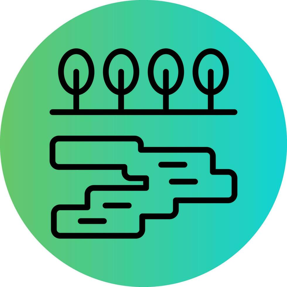 Lake Vector Icon Design