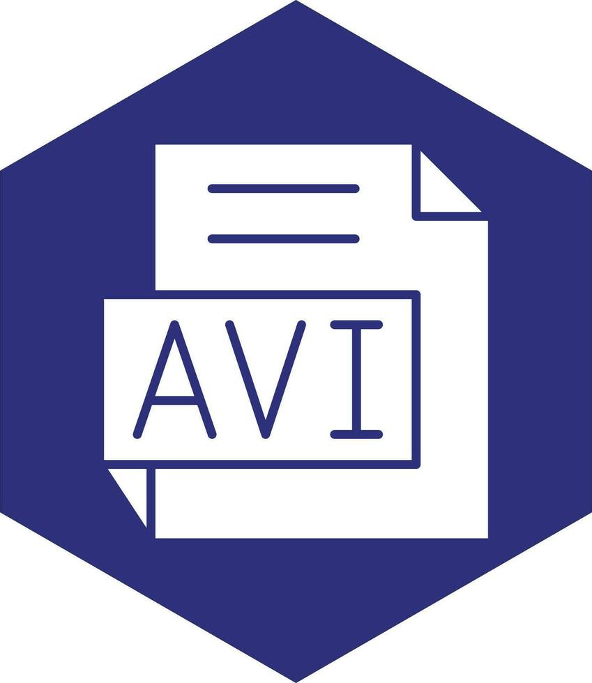 AVI Vector Icon design