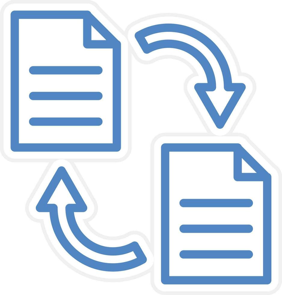 Data Transfer Vector Icon Style