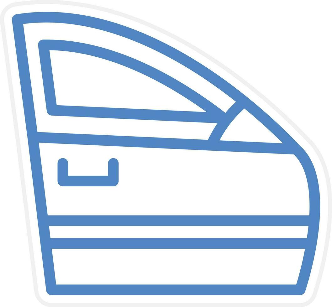 Car Door Vector Icon Style