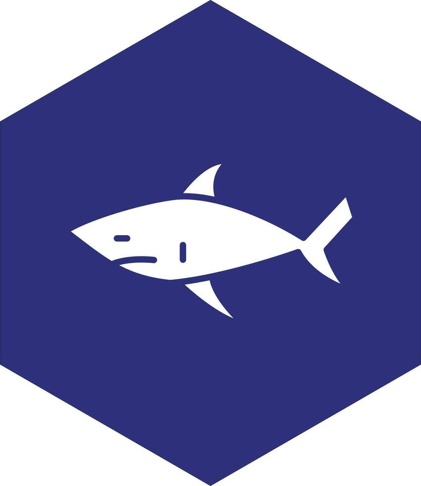 diseño de icono de vector de tiburón