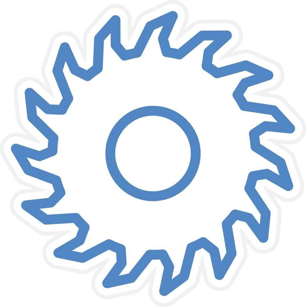 circular Sierra vector icono estilo