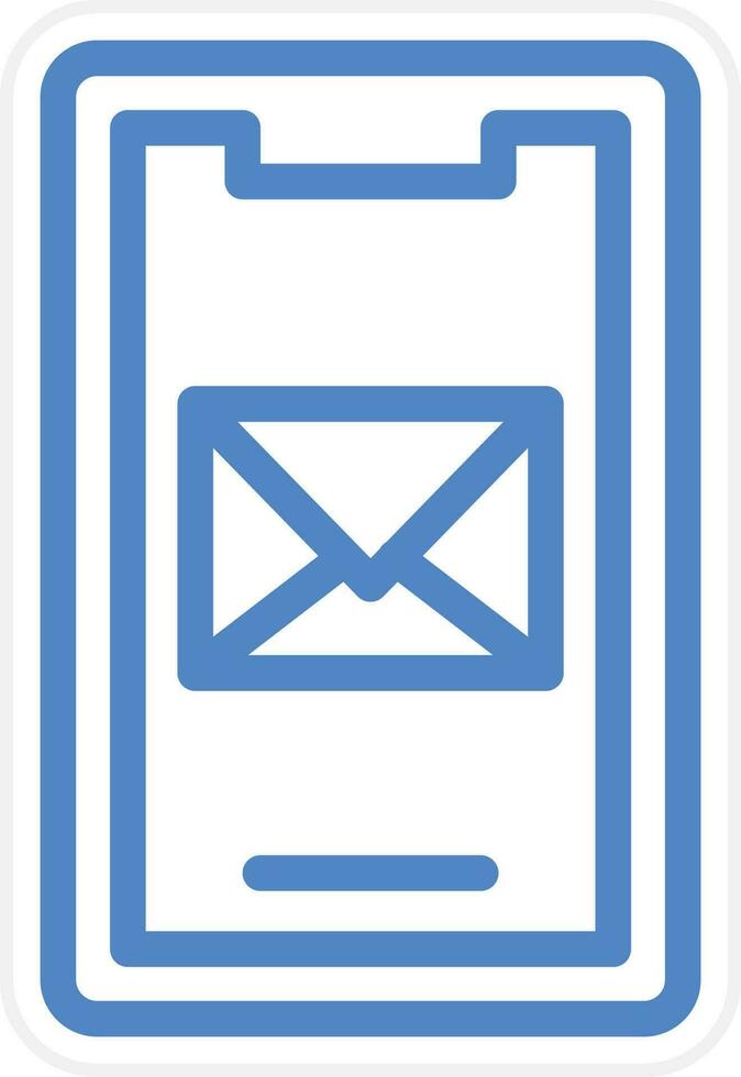 Mobile Mail Vector Icon Style