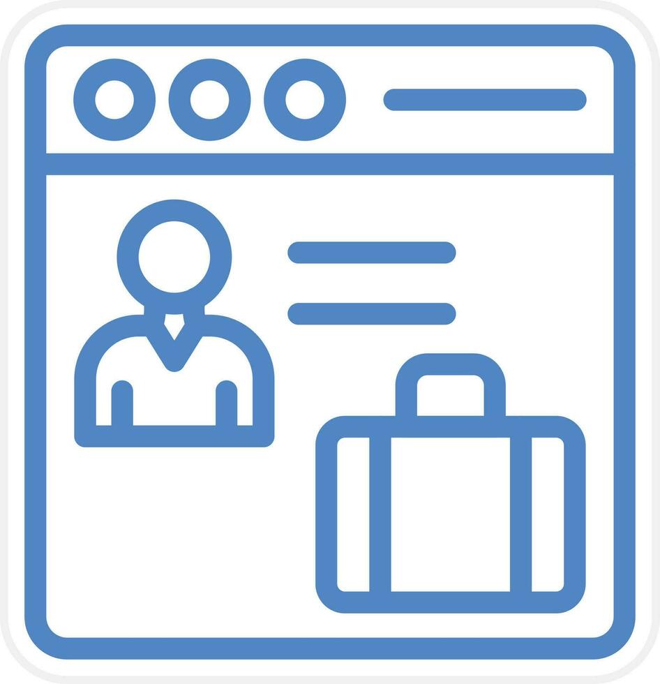 Web Portfolio Vector Icon Style