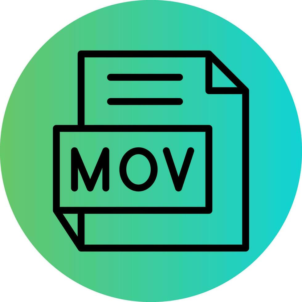 MOV Vector Icon Design