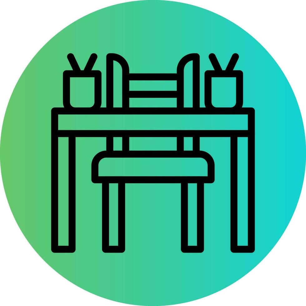 School Desk Vector Icon Design