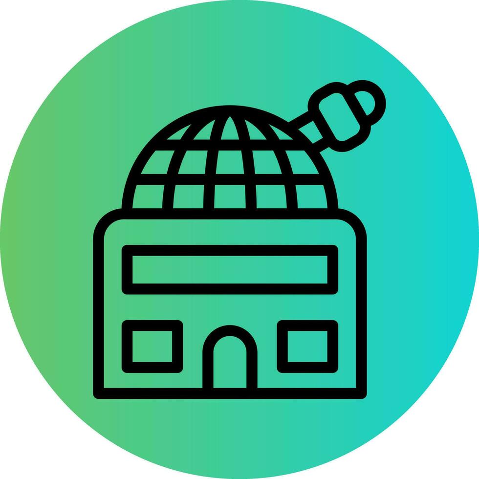 Observatory Vector Icon Design