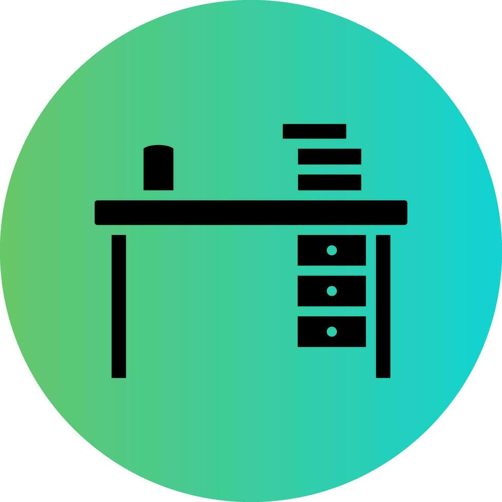 Study Table Vector Icon Design