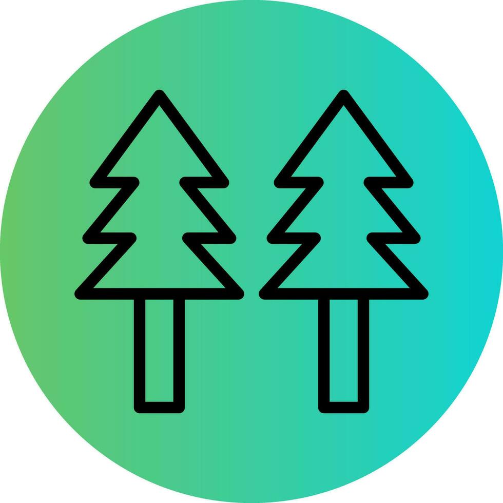 Pine Tree Vector Icon Design