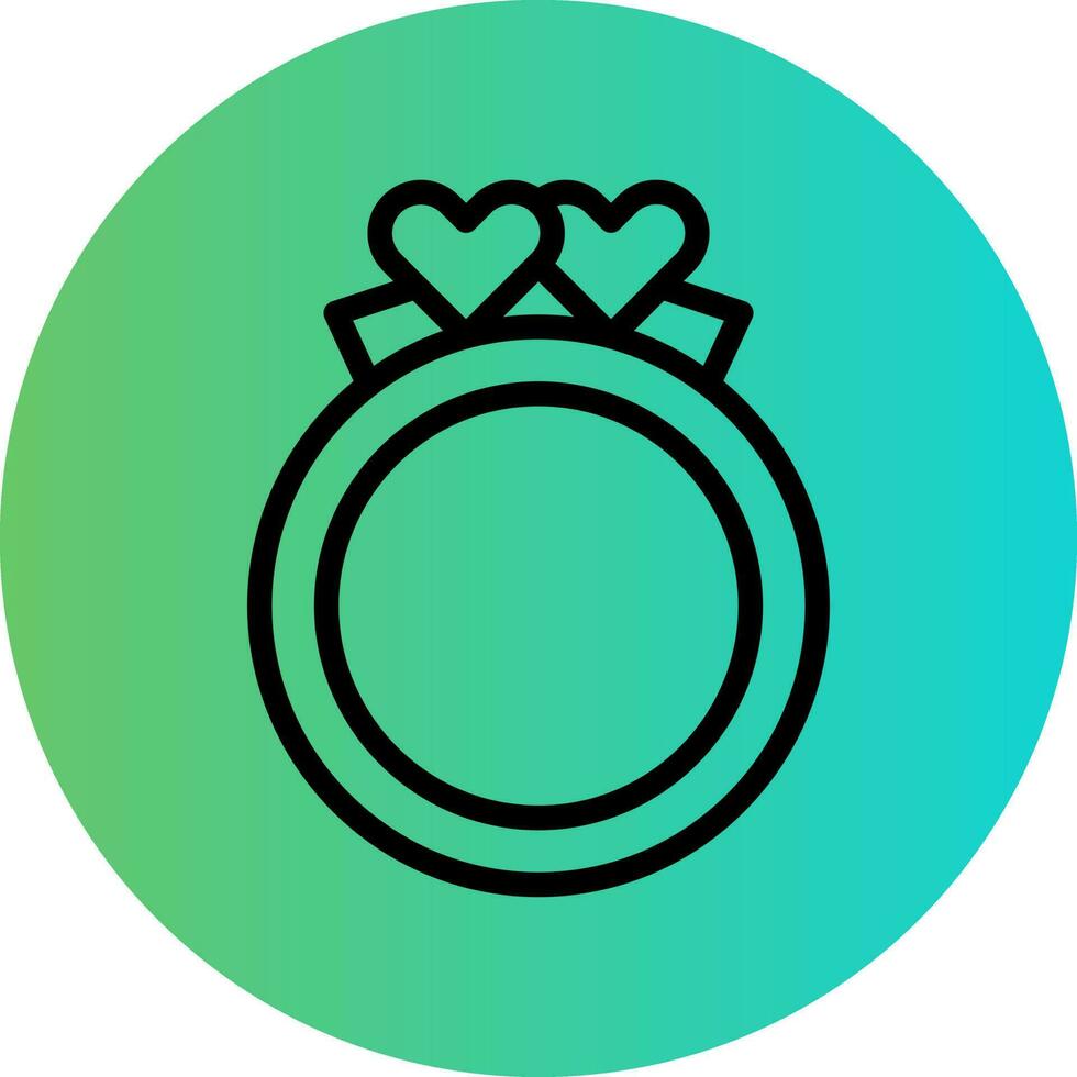 diseño de icono de vector de anillos de boda