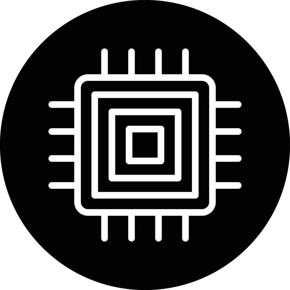 Microprocessor Vector Icon Design