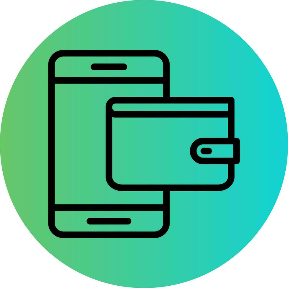 Digital Wallet Vector Icon Design