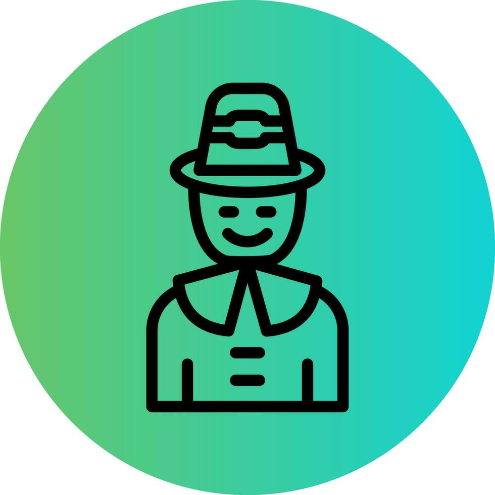 Pilgrim Vector Icon Design