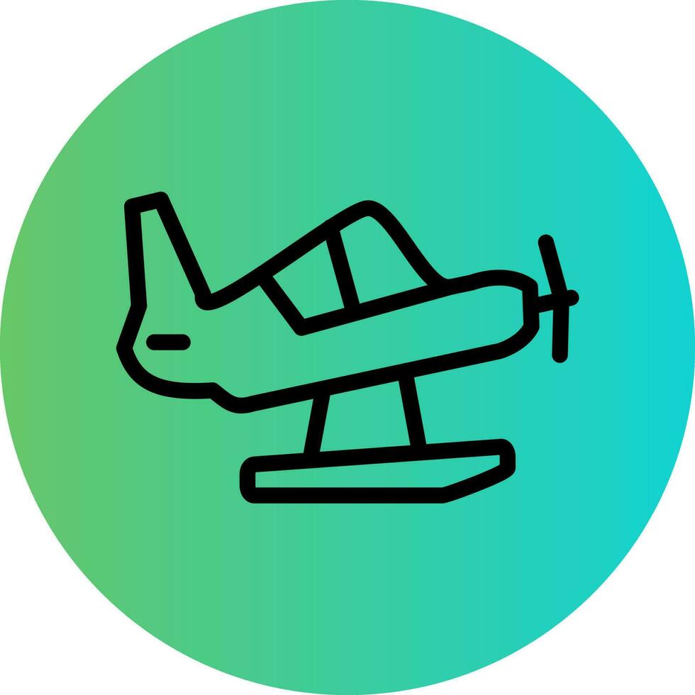 Seaplane Vector Icon Design