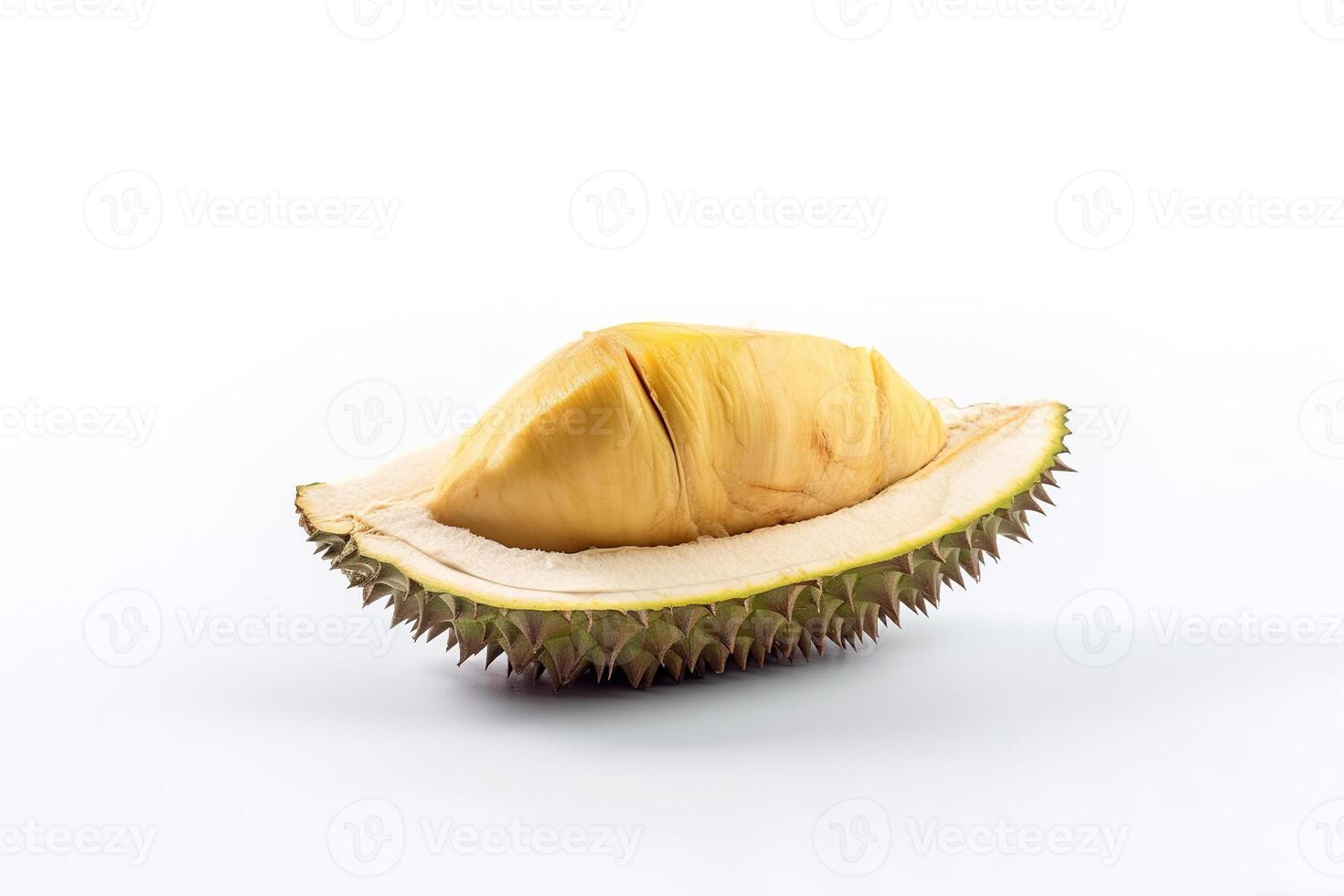 King of fruit, Durian isolated on white background. photo