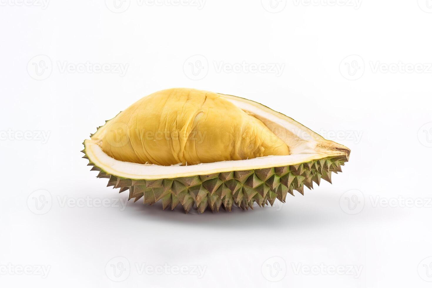 King of fruit, Durian isolated on white background. photo