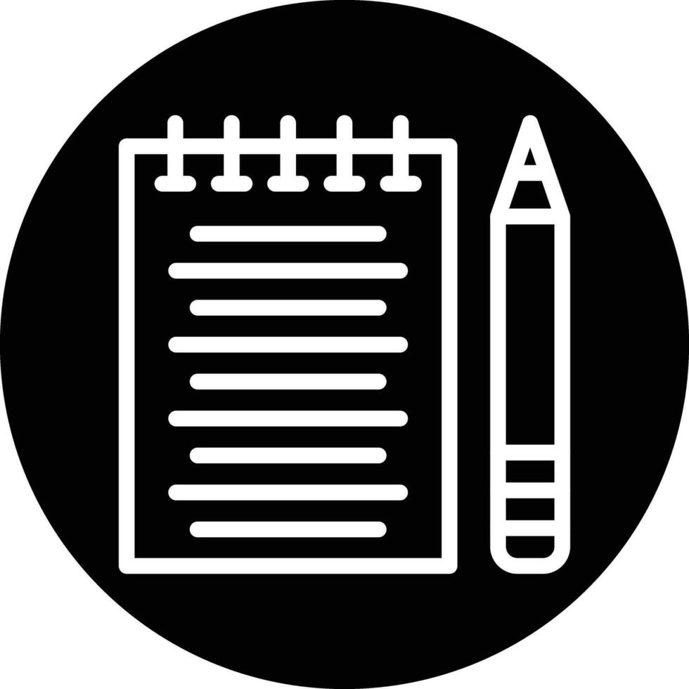 Taking Notes Vector Icon Design