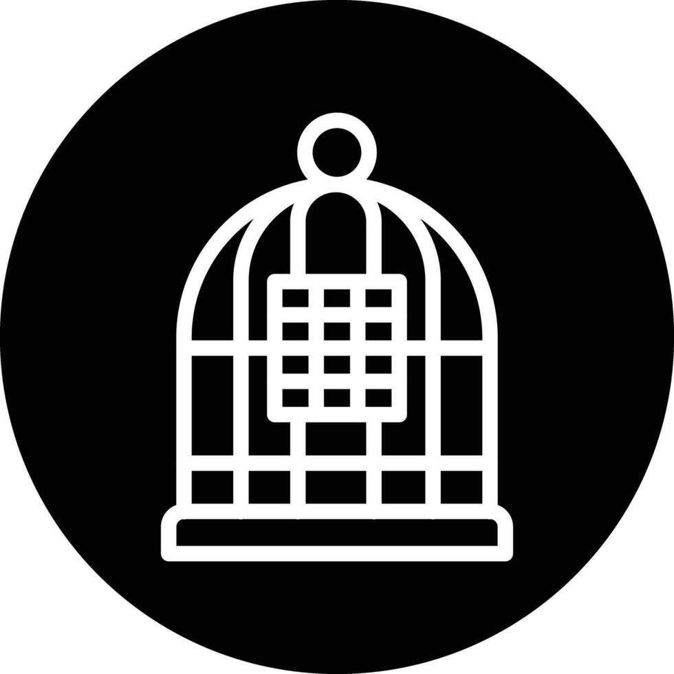 Birdcage Vector Icon Design