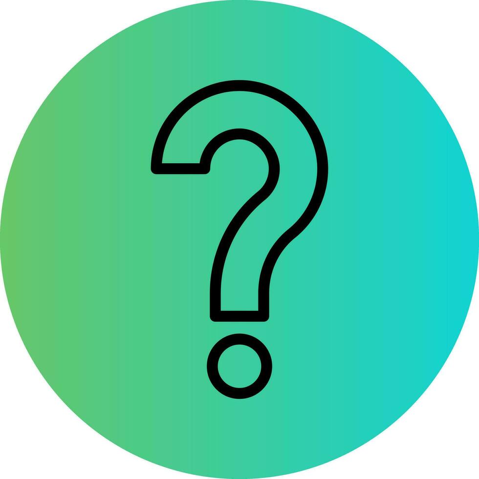 Question Vector Icon Design