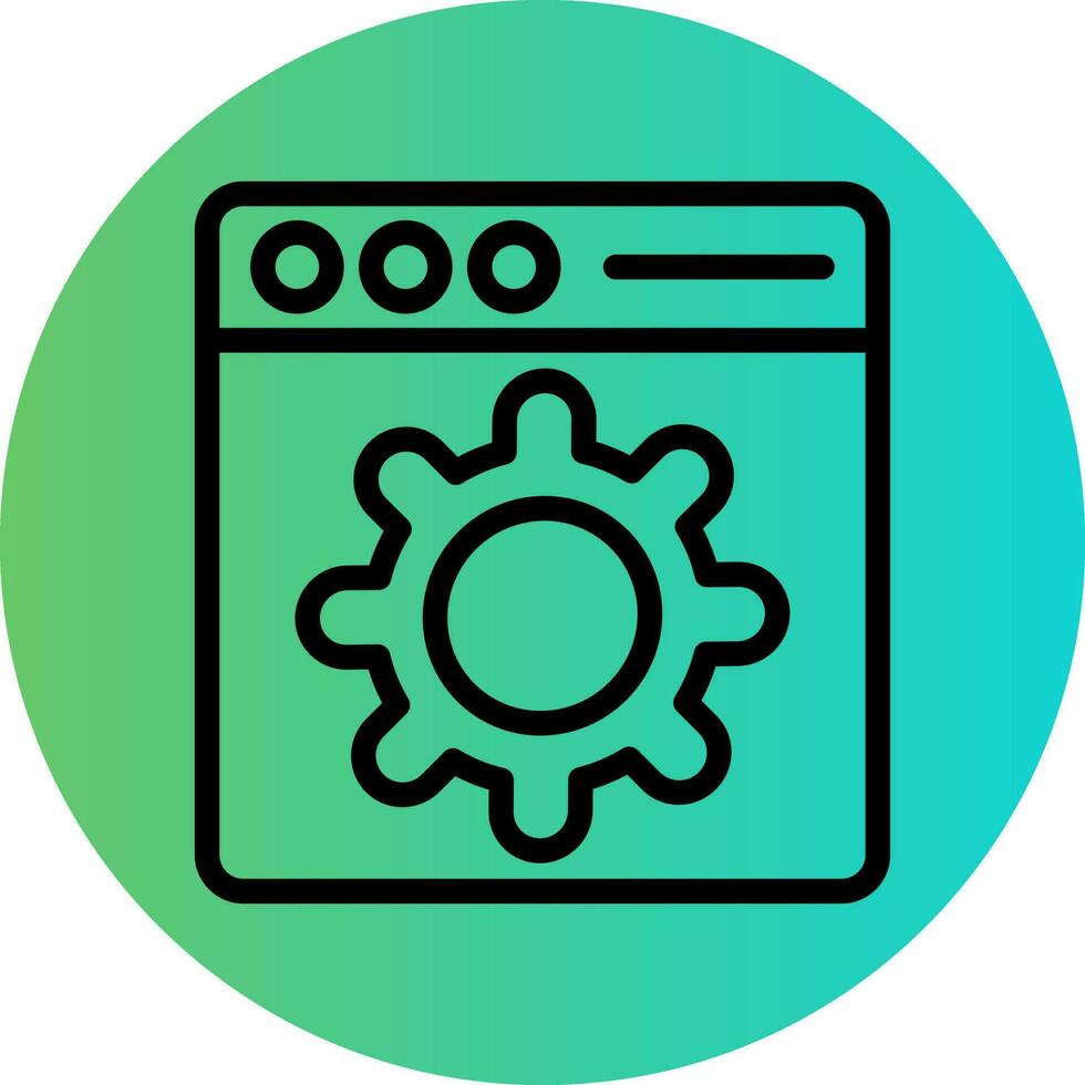 Web Setting Vector Icon Design