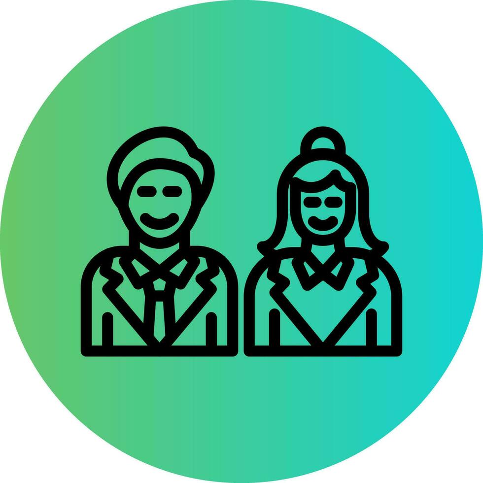 Couple Vector Icon Design