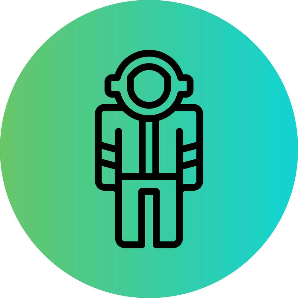 Astronaut Suit Vector Icon Design