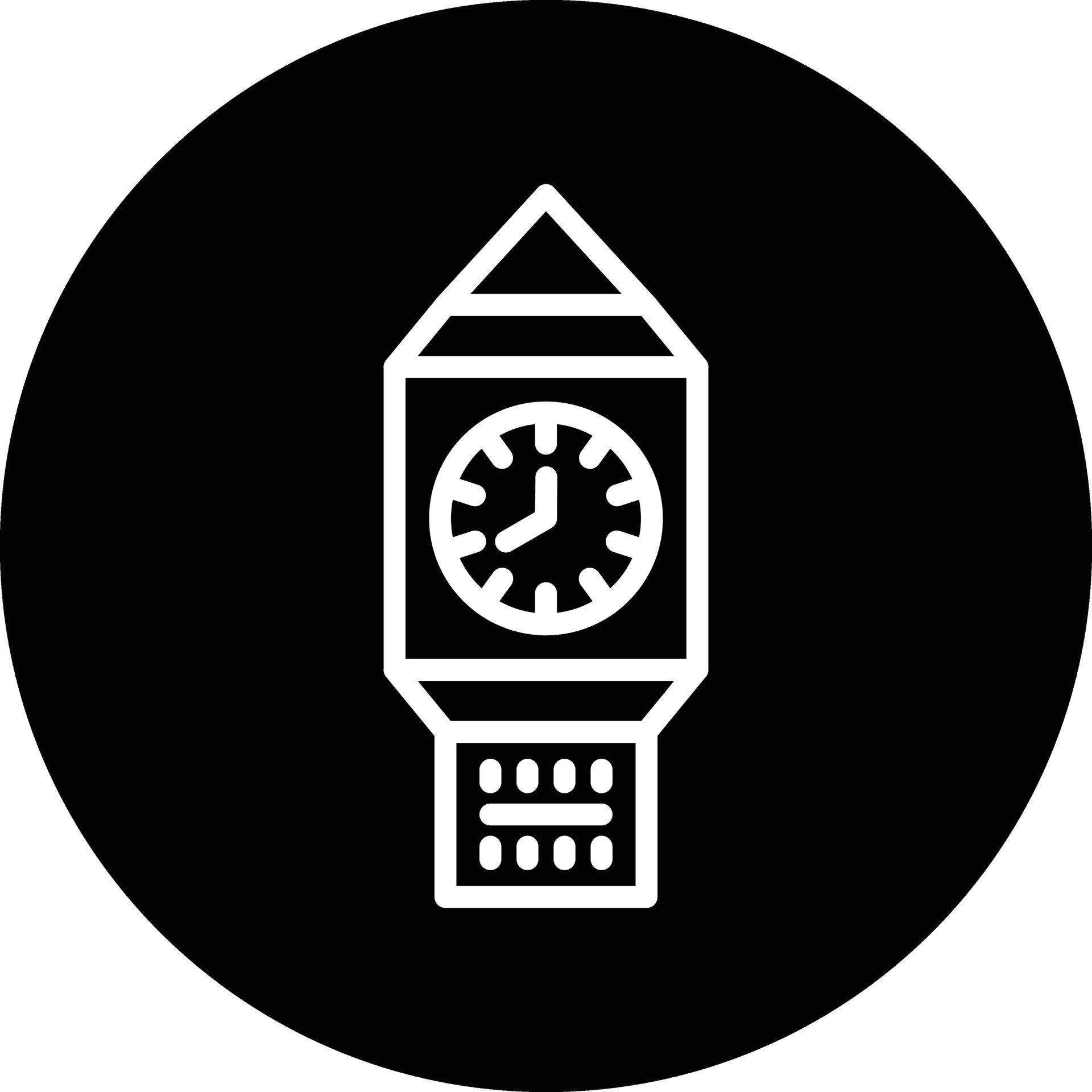 Clock Tower Vector Icon Design 23351002 Vector Art at Vecteezy
