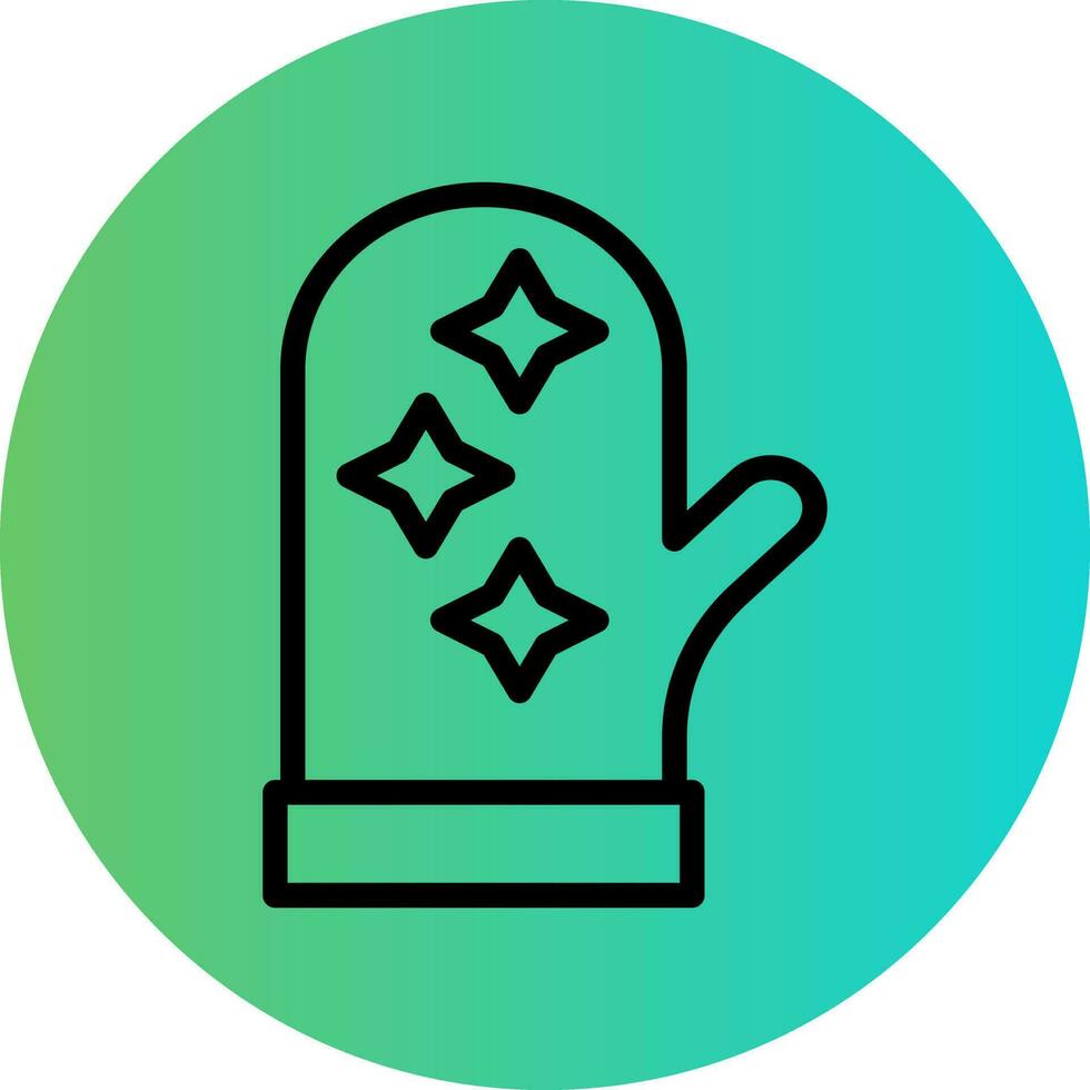 Oven Mitt Vector Icon Design