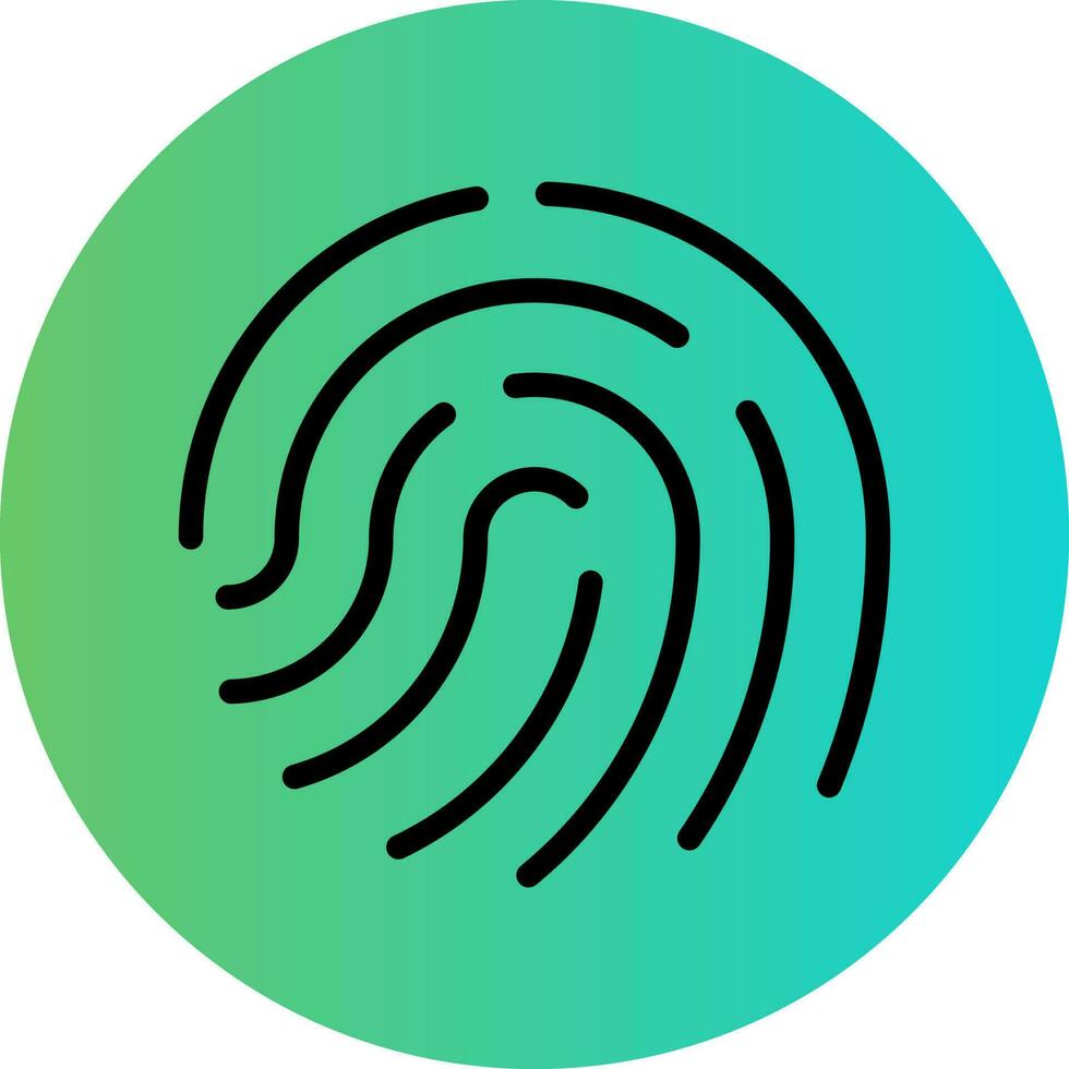 Fingerprint Vector Icon Design