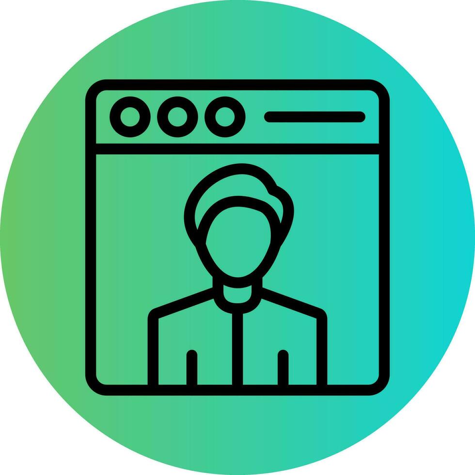 Web User Vector Icon Design