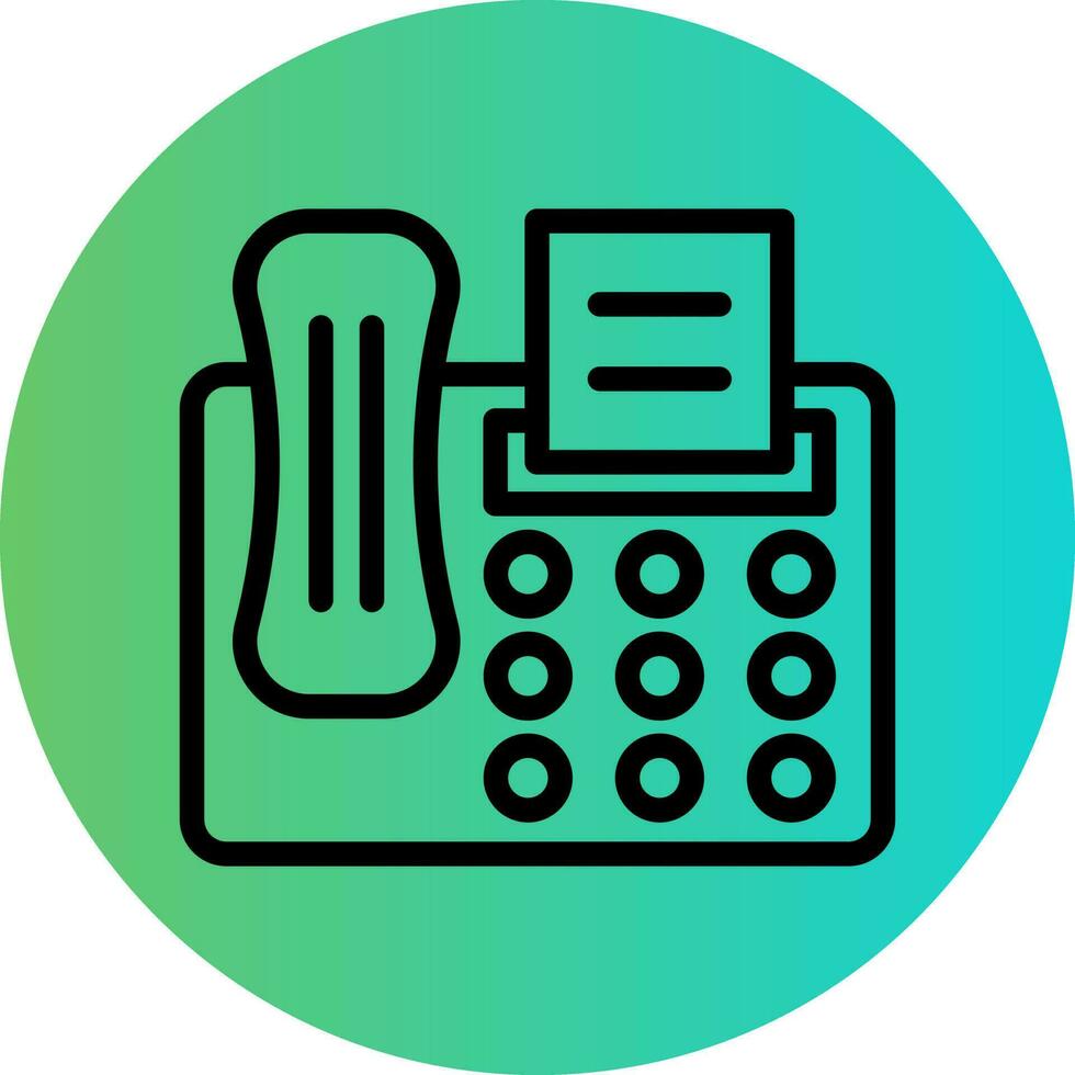Fax Vector Icon Design