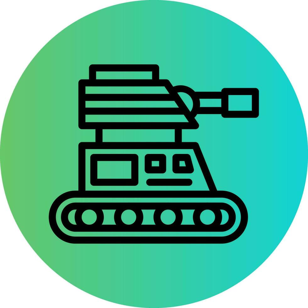 Army Tank Vector Icon Design