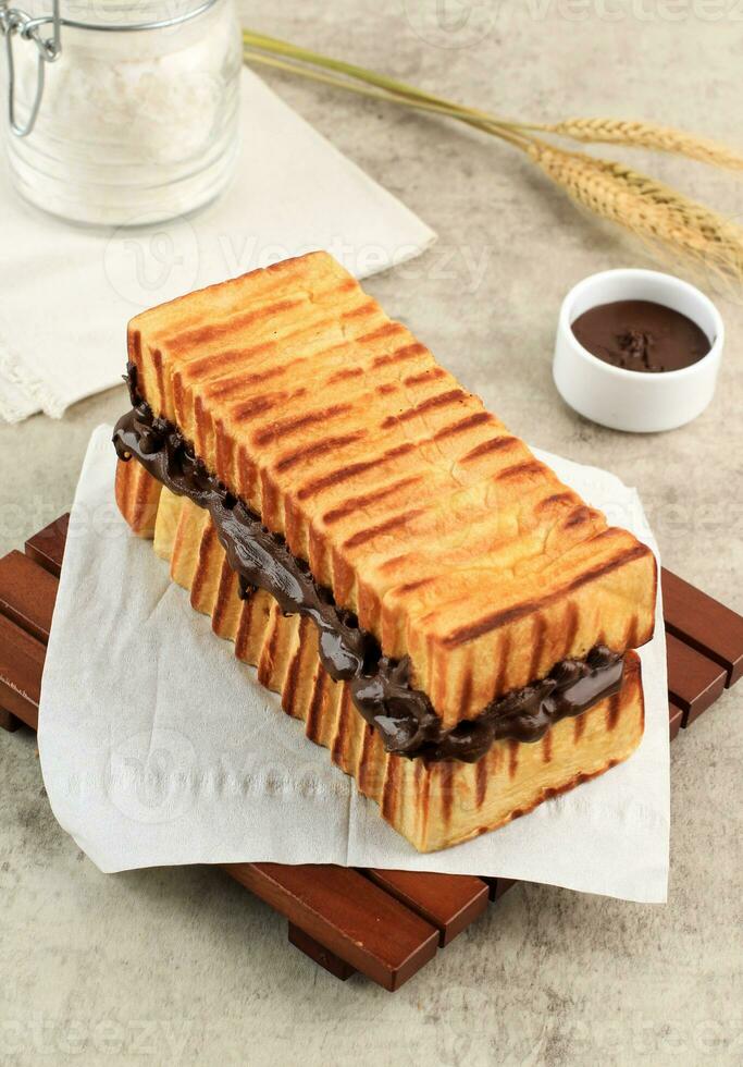 Roti Bakar Bandung, West Java Popular Bread Toast photo