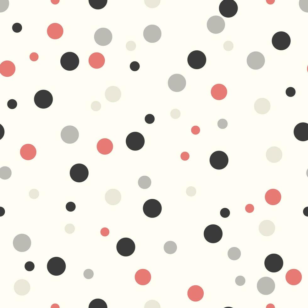 Colorful Polka dots seamless pattern vector