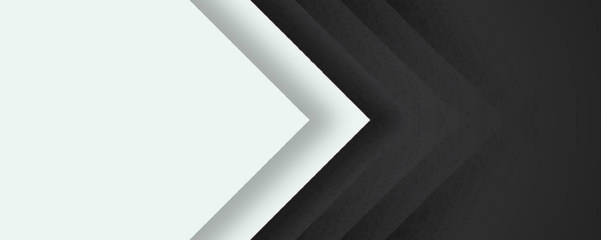 3D black white geometric abstract background overlap layer on bright space with slash effects decoration. Graphic design element cutout style concept for banner, flyer, card, or brochure cover vector