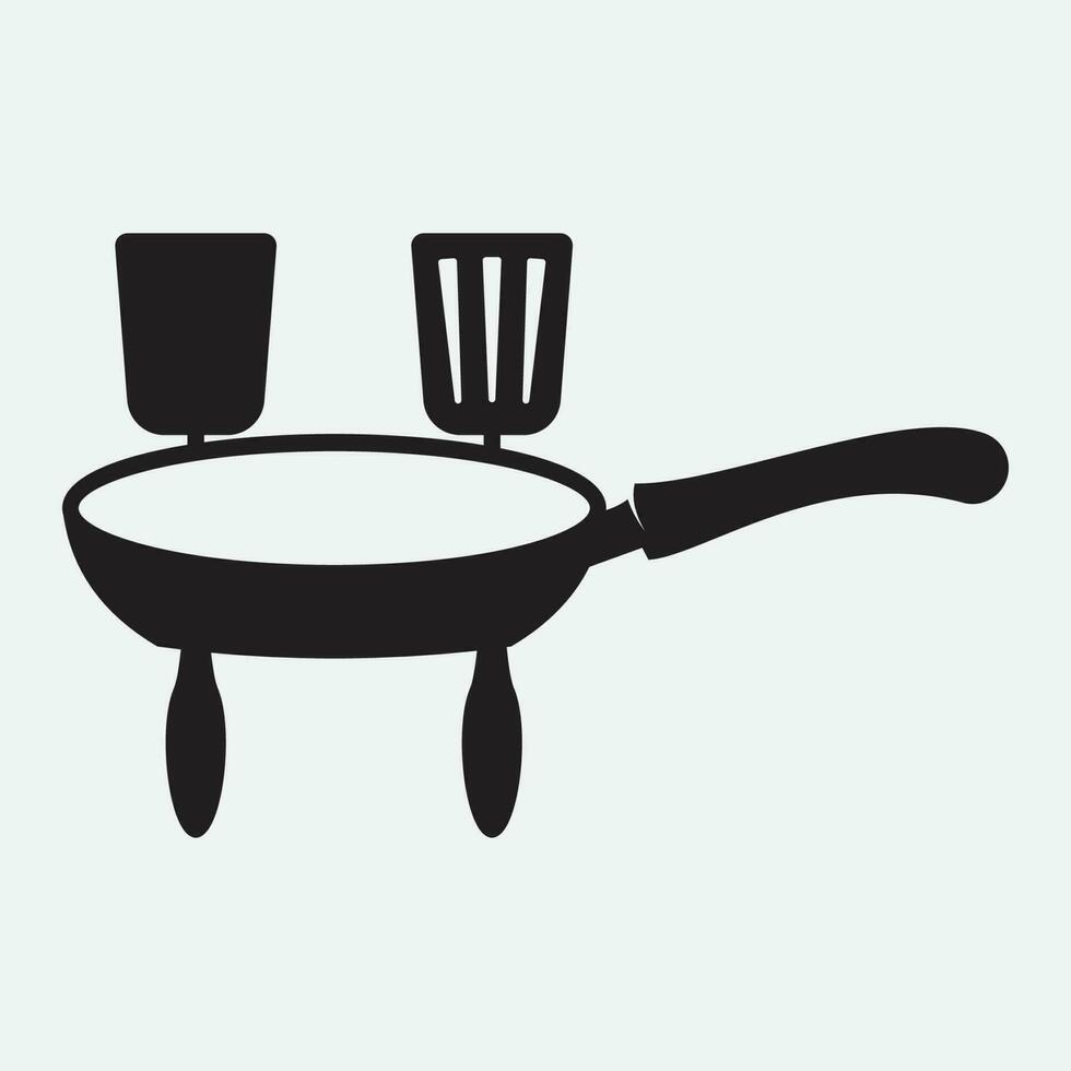 Cooking logo. Icon or symbol for design menu restaurant. vector