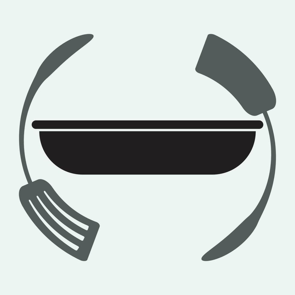 Cocinando logo. icono o símbolo para diseño menú restaurante. vector