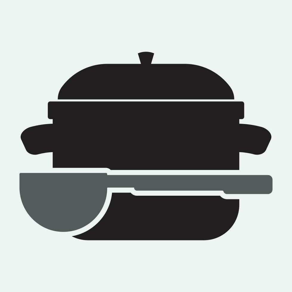 Cooking logo. Icon or symbol for design menu restaurant. vector