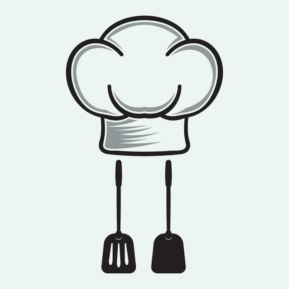 Cooking logo. Icon or symbol for design menu restaurant. vector